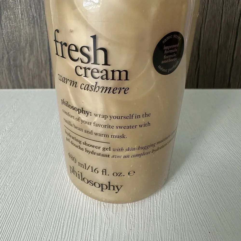 Philosophy Fresh Cream Warm Cashmere Shampoo 16oz Hydrating Shower Gel NEW